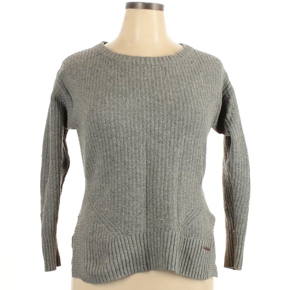 TOMS XL Pullover Gray Wool Blend Ribbed Sweater